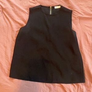 Everlane GoWeave back zip tank - black